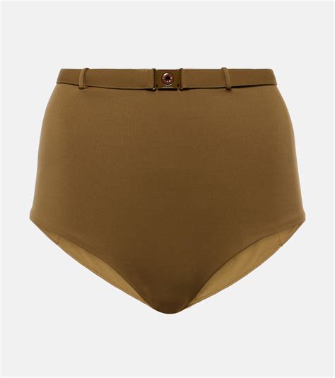 High Rise Bikini Bottoms In Neutrals Loro Piana Mytheresa