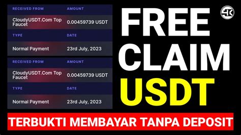 TERBUKTI MEMBAYAR TANPA DEPOSIT FREE CLAIM USDT BAYARAN MAHAL