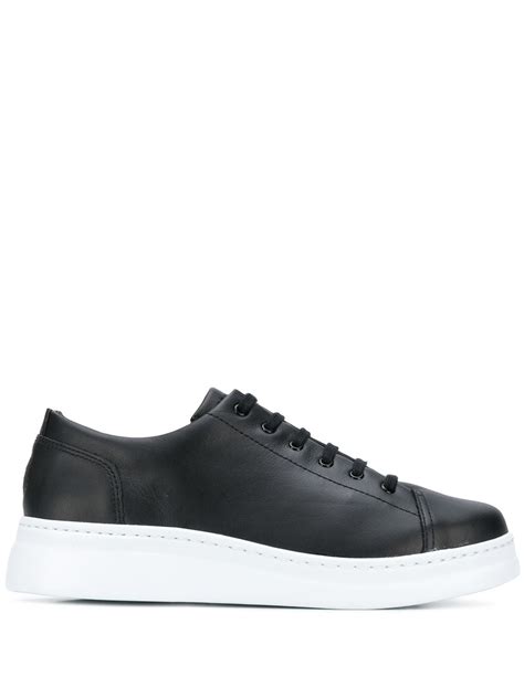 Camper Lace Up Low Top Sneakers Black Farfetch Sg