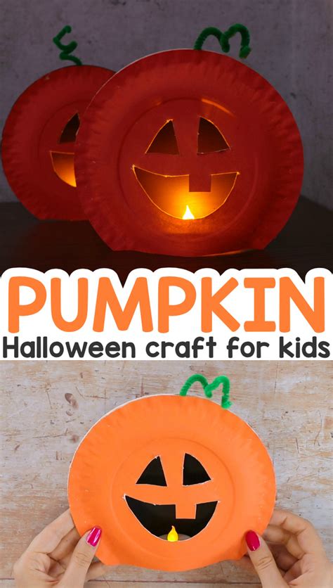 Paper Plate Pumpkin Craft - Easy Peasy and Fun