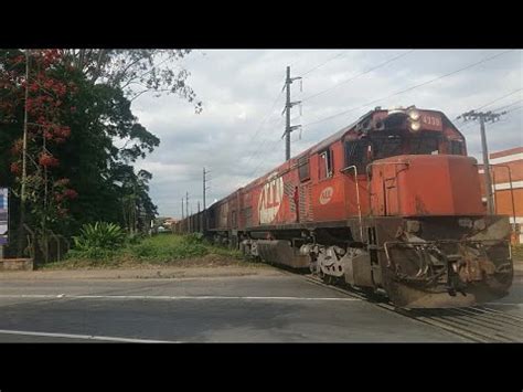 Trem vazio da rumo logística em Jaraguá do Sul SC destino ao estado do