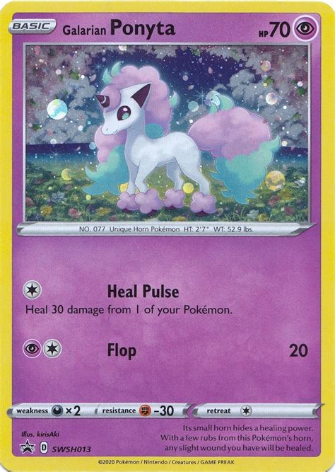 Galarian Ponyta Swsh Swsh Sword Shield Promo Cards Pokemon