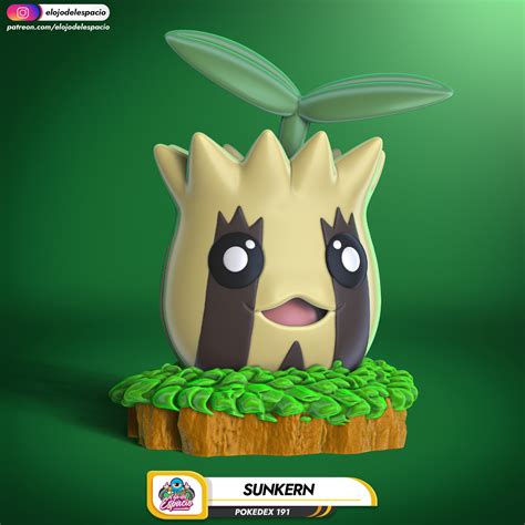 3d File Pokemon 191 Sunkern 🐉・3d Print Design To Download・cults