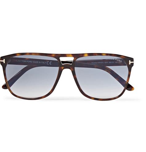 Tom Ford Shelton Square Frame Tortoiseshell Acetate Sunglasses