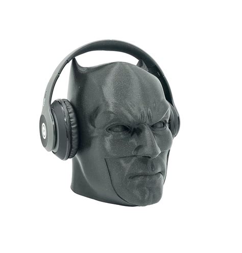 Batman Headphone Head 3d Printed Headphone Stand Bust Handmade Products