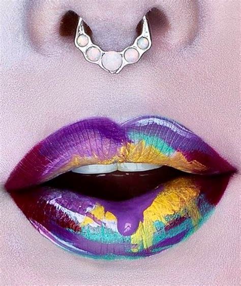 Glitter Lips Lip Art