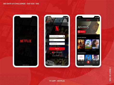 365 Days Ui Challenge Day 25365 Netflix App Redesign By K