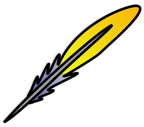 Cartoon Feather Clip Art