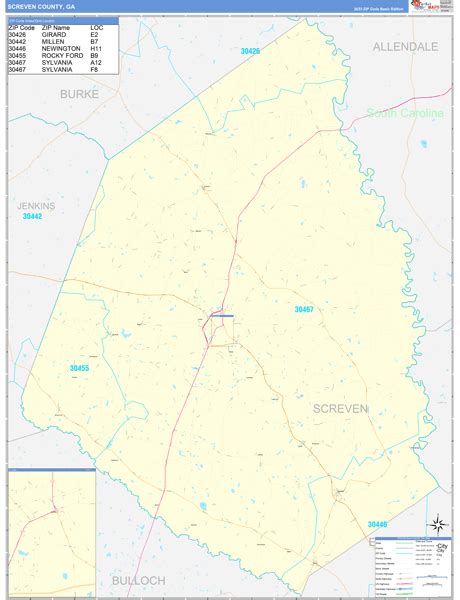 Maps Of Screven County Georgia Marketmaps