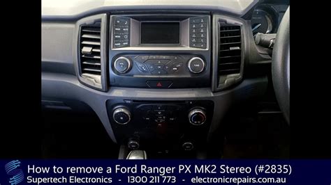 How To Remove A Ford Ranger Px Mk Stereo Youtube