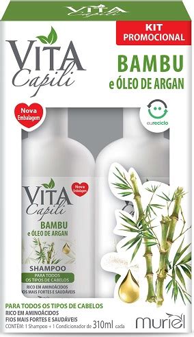 KIT VITA CAPILI SH COND 310ML BAMBU OLEO ARGAN GTIN EAN UPC