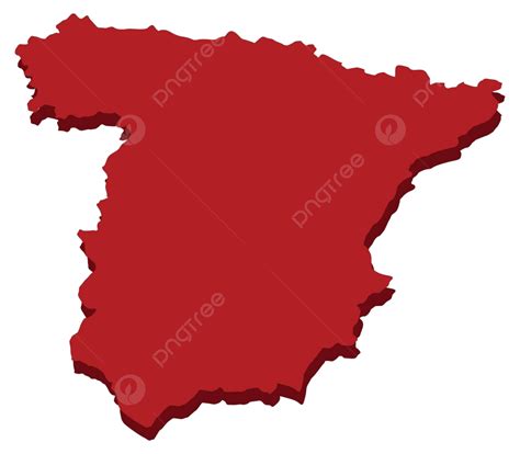 Spain Map Contour Illustration Travel Vector Contour Illustration