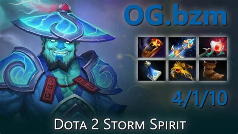 Bzm 4 1 10 Dota 2 Storm Spirit Highlights YouTube