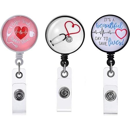 Amazon Nurse Badge Reel Holder Retractable Pack Retractable