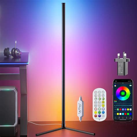 EVVIX Smart LED Floor Lamp 165cm 16 Million Colour Changing Standing