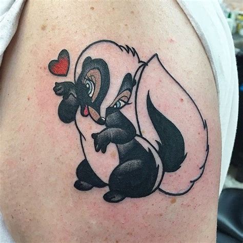 Flower Done By Jackatacktat Inkeddisney Skunk Tattoo Bambi Tattoo