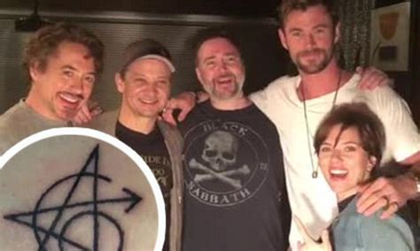 Robert Downey Jr Reveals The Tattoo That Now Links Five Of The