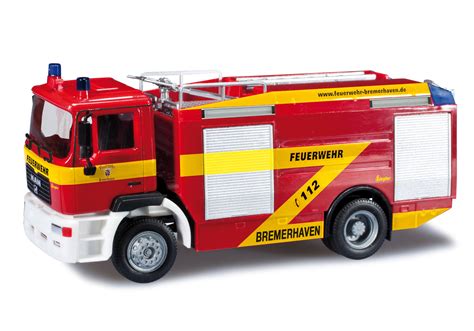 Herpa MAN M 2000 TLF 24 60 Bremerhaven Fire Department 090940