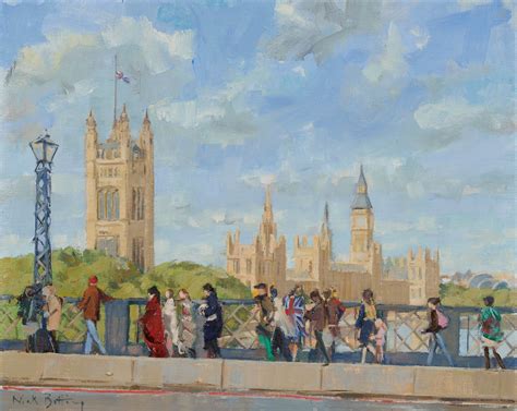 Nick Botting, Lambeth Bridge, The Queue, 2022 | Portland Gallery