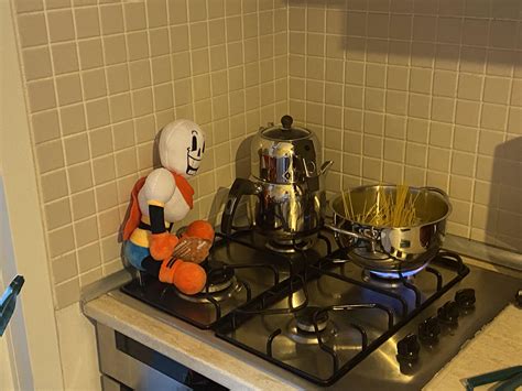 Papyrus came with his brother today. He decided to cook pasta. His ...