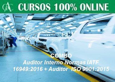 Auditor Interno Das Normas IATF 16949 2016 ISO 9001 2015 Curso