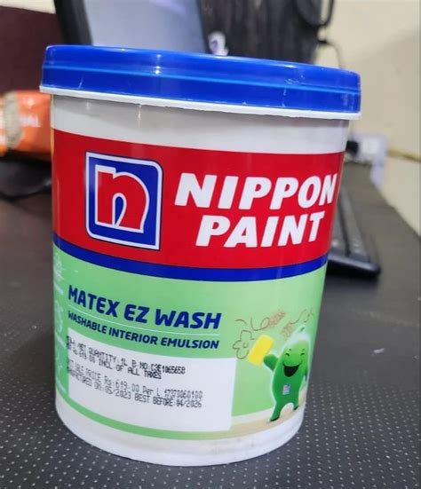 Nippon Paint Matex Ez Wash Washable Interior Emulsion L At Rs