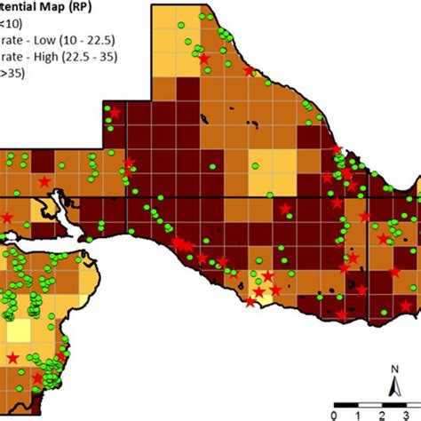 Radon Potential Map At 1 Km Grid Squares Indoor Radon Measurements Are