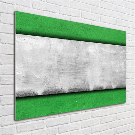 Ebern Designs Glasbild Green Wall Wayfair De