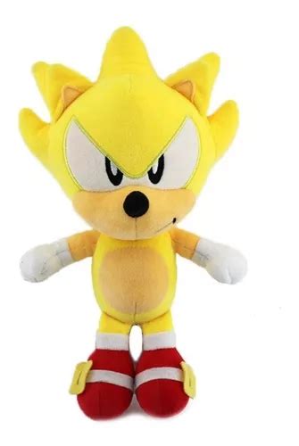 Muñeco De Peluche Sonic Super Sonic 30 Cm Meses sin interés