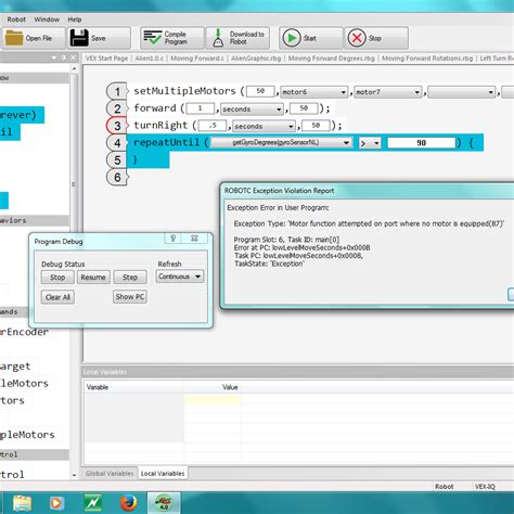 RobotC Error IQ Technical Discussion VEX Forum