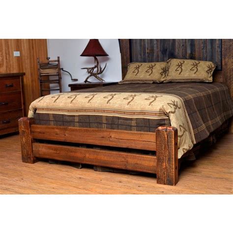 Adventure Mountain Timber Frame Panel Bed Rustic Bed Frame Rustic