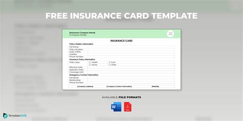 Ultimate Guide To Insurance Card Template Pdf Word