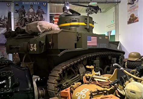 The M A Stuart Light Tank At The Normandy Tank Museum