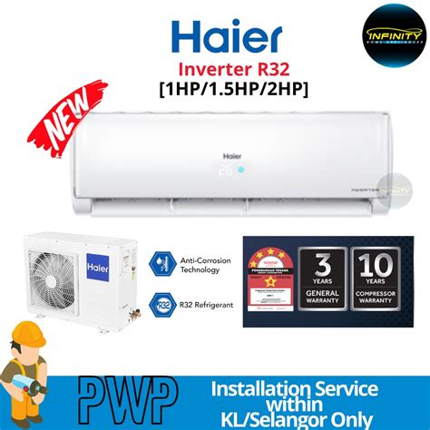 Haier 1hp 1 5hp And 2hp R32 Inverter Air Conditioner 1 0hp Aircond