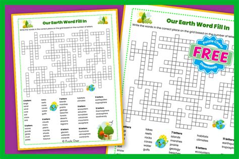 Earth Day Puzzles Puzzle Cheer