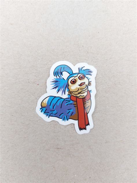 Small Labyrinth Worm Vinyl Sticker Cute Laptop Stickers Etsy