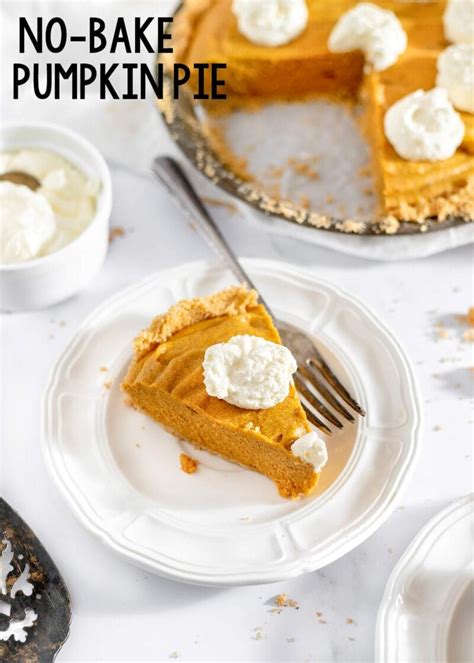 No Bake Pumpkin Pie Recipe