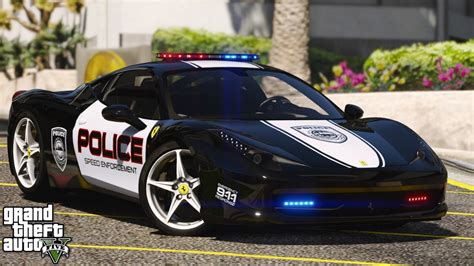 Gta Real Life Mod Ferrari Police Patrol Youtube