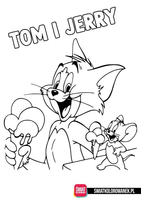 Tom Jerry Kolorowanka Darmowe Kolorowanki Do Druku