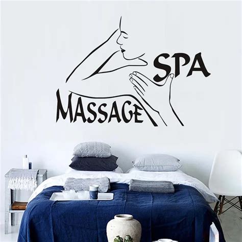 Quotes Massage Spa Beauty Salon Wall Decor Vinyl Adhesive Girls Woman