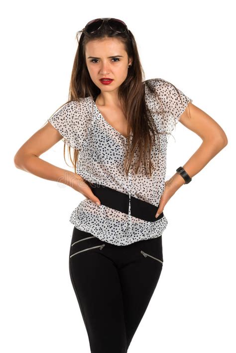 Romanian Stock Photo Image Of Brunette Trousers Beautiful 41208394