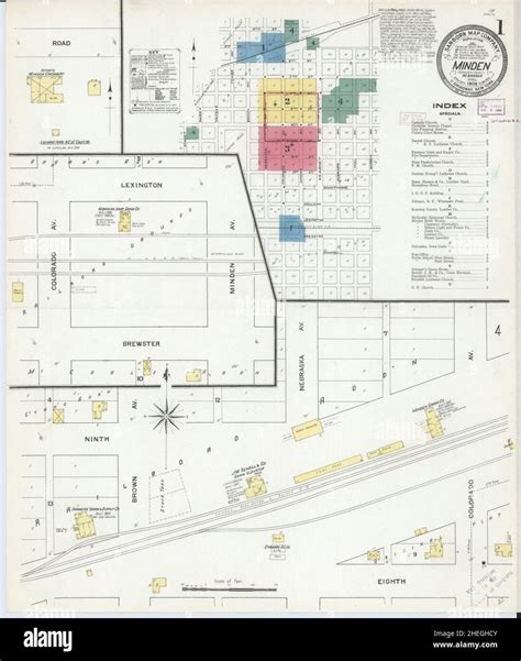 Map Of Minden Nebraska Hi Res Stock Photography And Images Alamy