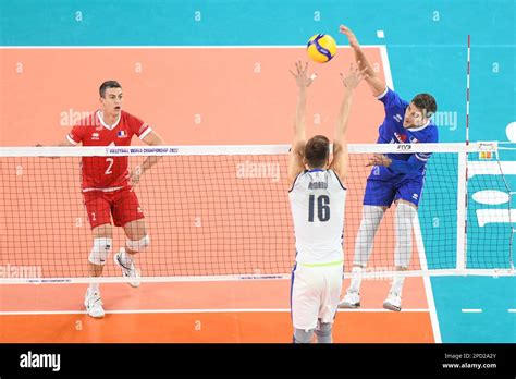 Trevor Clevenot France Against Italy Volleyball World Championship