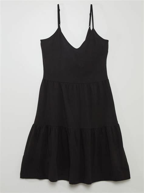 Vestido De Tirantes Finos Jdy Negro Kiabi