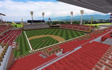 Baseball Stadium Mcpe Am Ballpark Minecraft Amino