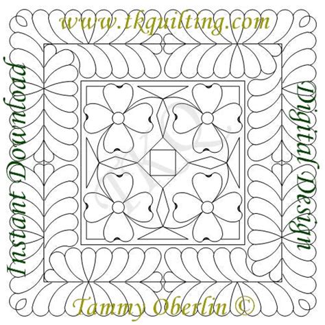 High Quality Digitized Quilting Pattern By Tammy Oberlin Tk Quilting