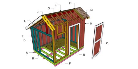 8x10 Saltbox Shed Roof Free Diy Plans Myoutdoorplans