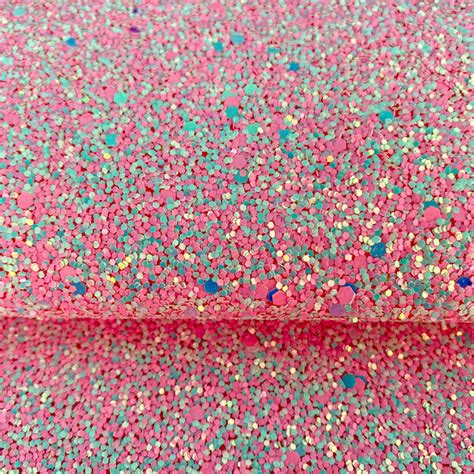 Lonita Glitter Flocado Grande Rosa Chiclete 24x39cm ApliqueMe