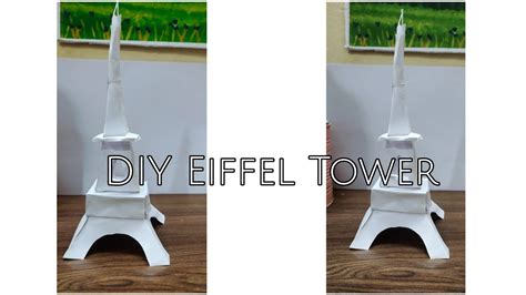 Diy 3d Paper Eiffel Tower L Easy Paper Craft L Home Decor Youtube