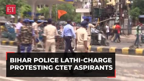 Bihar Domicile Policy Protests Police Lathi Charge CTET Aspirants In